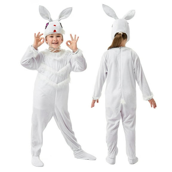 Mercatoo Kids Halloween Animal Cute Outfit Giraffe Tiger Cows Pandas Pajamas Stage Clothes Children Baby Masquerade Set