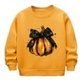 thumbnail image 1 of Mercatoo Kids Halloween Pumpkin Sweater Cute Cotton Crew Neck Pullover Sweatshirts Boys Girls Long Sleeve Soft Sweater Clothes, 1 of 3