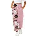 thumbnail image 1 of Mercatoo Kids Halloween Sweatpants High Waisted Cotton Bottom Sporty Active Joggers Pants Baggy 𝐀thletic Trousers with Pocket, 1 of 5