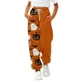 thumbnail image 1 of Mercatoo Kids Halloween Sweatpants High Waisted Cotton Bottom Sporty Active Joggers Pants Baggy 𝐀thletic Trousers with Pocket, 1 of 5