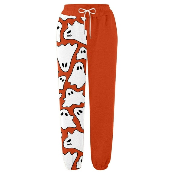 Mercatoo Kids Halloween Sweatpants High Waisted Cotton Bottom Sporty Active Joggers Pants Baggy 𝐀thletic Trousers with Pocket