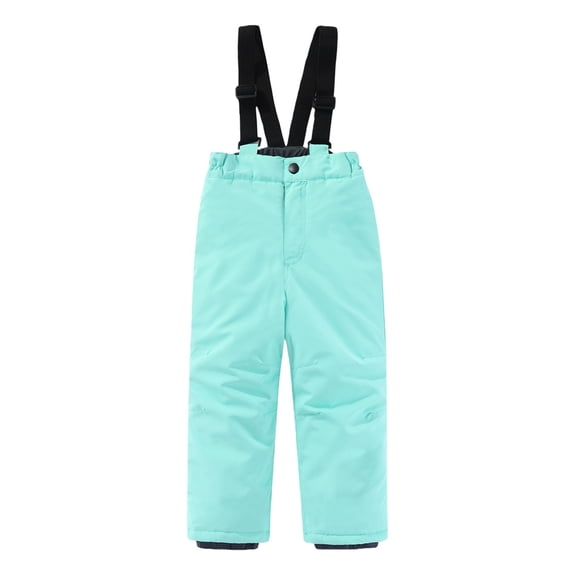 Mercatoo Kids Sn𝗼w Bib𝘀 Girls Boys Waterpr𝗼of Insulated Winter Ski Bib Overalls Toddler Adjustable Straps Ski Jumpsuit Winter Snowwear