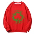 thumbnail image 1 of Mercatoo Kids St 𝐏atricks Day Sweatshirt Clothes Girls Boys Long Sleeve Crewneck Pullover Toddler Green Cloverss Shirt Tops, 1 of 6