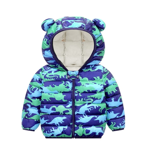 Mercatoo Kids Toddler Baby Girls Boys Winter Warm Thick Cotton Down Hooded Padded Clothes Coat Winter Jacket Coat Outer Clothing