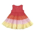 thumbnail image 1 of Mercatoo Kids Toddler Baby Girls Rainbow Gradient Dress Princess Sleeveless Beach Sundress Girls Ruffle A-line Dress, 1 of 8