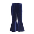 thumbnail image 1 of Mercatoo Kids Velvet Bell Bottom Pants Girls 1lowy Trendy Skinny Fleece Flare Leggings Fall Winter Casual Soft Wide Leg Trousers, 1 of 4