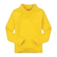 thumbnail image 1 of Mercatoo Little Girl Boys Basic Solid Turtleneck T-Shirt Toddler Undershirts Kid Cotton Long Sleeve Pullover Blouse Top, 1 of 4