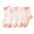 thumbnail image 1 of Mercatoo Little Girl Socks 6 Years Old Baby Socks Floor Socks Summer Cotton Socks 𝐂artoon Thin Breathable Autumn 𝐂artoon, 1 of 1
