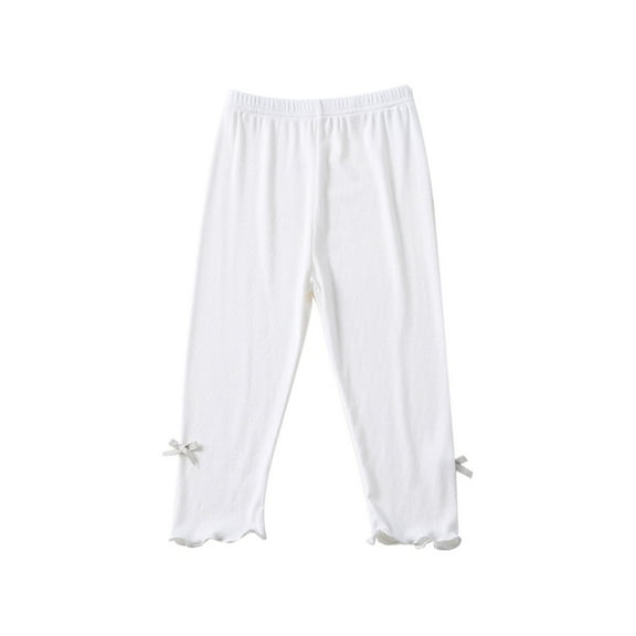 Mercatoo Little Girls Ruffle Flared Leggings Loose Skinny Ribbed Bell Bottom Trousers Soft Pull on Elastic Waist Yoga Pants