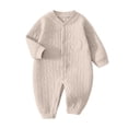 thumbnail image 1 of Mercatoo Long Sleeve Onesi1 for Baby Boy Girl Moon Star Embroidery Going Home Outfit Infant Spring Warm Jumpsuit Soft Rompe1, 1 of 9