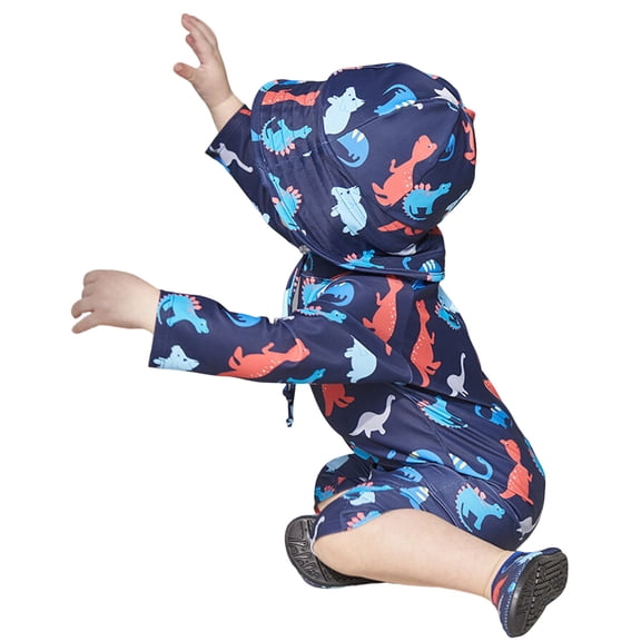 Mercatoo MercatooBoys Girls Cartoon Dinosaur Swimsuit Long Sleeve Tankini Bathing Suit with Sun Hat kids Summer Beach Hawaii Swim Set