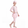 thumbnail image 1 of Mercatoo MercatooToddler Girls Color Block 𝐎ne 𝐏iece Swimsuit Half Sleeve Zipper Rash Guard Sunsuit Wetsuit Beachwear Bathing Suit, 1 of 7