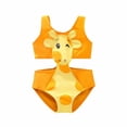 thumbnail image 1 of Mercatoo MercatooToddler Girls 𝐎ne 𝐏iece Swimsuit Cute Cartoon Deer Sleeveless Beach Swimwear Bathing Suit Summer Swimwear, 1 of 6