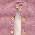 thumbnail image 1 of Mercatoo Newborn Baby Knitted Jumpsuit Overalls Striped Button Crotch Long Sleeve Rompe1 Sweater Infant Winter Warm Daily Onesi, 1 of 6