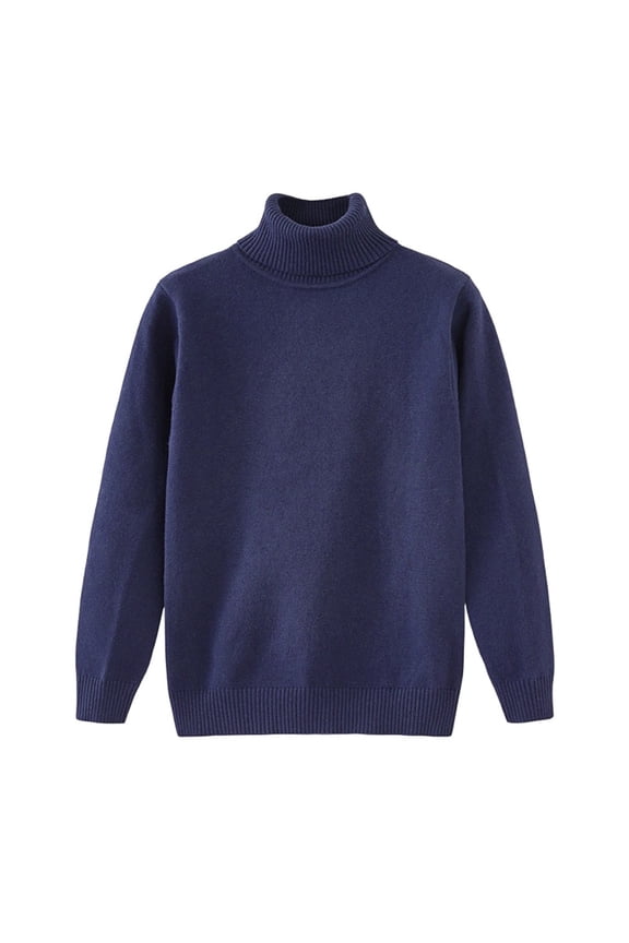Pullover Sweaters for Teen Girls Chunky Turtleneck Long Sleeve Kids Fall Sweater Cotton Solid Warm Boys Winter Clothes