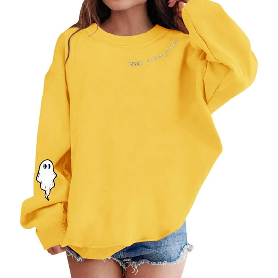 Mercatoo Season Girls Sweatshirt Print Long Sleeve Pullover Multiple Color Options for Casual Wear and 5t Girls Clothes Winter
