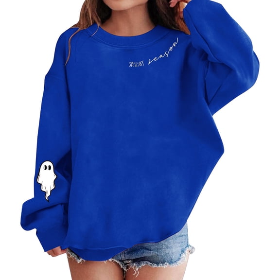 Mercatoo Season Girls Sweatshirt Print Long Sleeve Pullover Multiple Color Options for Casual Wear and 5t Girls Clothes Winter