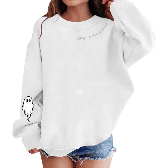 Mercatoo Season Girls Sweatshirt Print Long Sleeve Pullover Multiple Color Options for Casual Wear and 5t Girls Clothes Winter