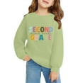 thumbnail image 1 of Mercatoo Second Grade Girls Sweatshirts Long Sleeve Crew Neck Preppy Pullover Tops Cute Graphic Print Fall School Sweatshirts, 1 of 6