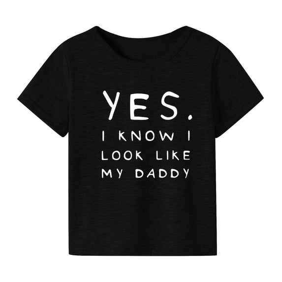 Mercatoo Shirt Set Baby Girls Spring Summer Letter Print Short Sleeve Tshirt Clothes