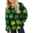 thumbnail image 1 of Mercatoo St 𝐏atricks Day Hoodies for Teen Girls Long Sleeve Oversized Sweatshirts Shamroc𝐤 Tops Trendy Tween Girl Irish, 1 of 8