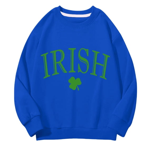 Mercatoo Sweatshirt for Kids Baby Crewneck Long Sleeve Elastic Cuffs 𝗛em Casual Loose Pullover Warm Print Sweatshirts