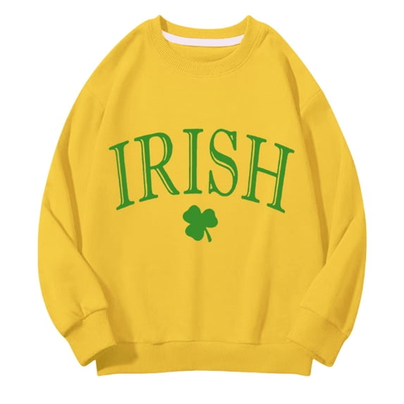 Mercatoo Sweatshirt for Kids Baby Crewneck Long Sleeve Elastic Cuffs 𝗛em Casual Loose Pullover Warm Print Sweatshirts