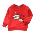 thumbnail image 1 of Mercatoo Sweatshirt for Toddler Baby Boys Girls, Cute Embroidery Long Sleeve Letter Pullover Sweatshirt Christmas Sweatshirt, 1 of 8