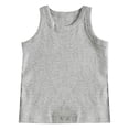 thumbnail image 1 of Mercatoo Teen Girls Boys Cotton Tanks Tops Basic Solid Ribbed Sleeveless Summer Crop Tops for Toddler Kids Casual Comfy Soft Clothes, 1 of 9