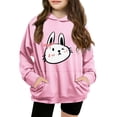 thumbnail image 1 of Mercatoo Teen Girls Cute Graphic Hoodie Halloween Soft Lightweight Hooded Pullover Sweatshirts Kids School Preppy Clothes Pockets, 1 of 4