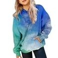 thumbnail image 1 of Mercatoo Teen Girls Cute Tie Dye Hoodies Fleece Warm Oversized Pullover Sweatshirts Kids Gradient Color Cotton Hoodie Clothes, 1 of 7
