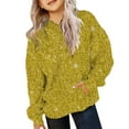 thumbnail image 1 of Mercatoo Teen Girls 𝐒parkle Hoodies Cute Sequins Cotton Glitter Pullover Sweatshirts with Pockets Kids Oversized Soft Clothes, 1 of 5