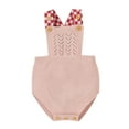 thumbnail image 1 of Mercatoo Toddler Baby Baby Knit Romper Cotton Sleeveless Boy Girl Sweater Clothes Baby Plaid Strap Romper 0 to 18 Months, 1 of 9