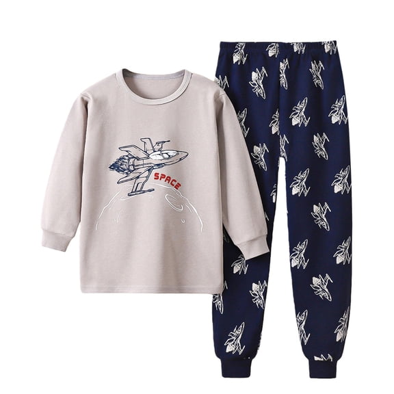 Mercatoo Toddler Baby Boys Dinosaur Clothes Cute Print Long Sleeve Crewneck Top & Pants Kids Fall Winter 2 Piece Outfits