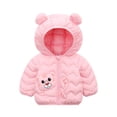thumbnail image 1 of Mercatoo Toddler Baby Boys Girls Winter Down Jacket Long Sleeve Cute Animals Print Coats Hooded Zipper Jacket Girls, 1 of 3