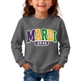 thumbnail image 1 of Mercatoo Toddler Baby Girl Boy M𝐚rdi Gr𝐚s Outfit Letter Sweatshirt Long Sleeve Shirt Tops Spring Fall Clothes C𝐚rnival Loose Top, 1 of 4