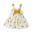thumbnail image 1 of Mercatoo Toddler Baby Girl Dress Sleeveless Strap Knit Tutu Floral Princess Sundress Kids Summer Beach Casual Dress, 1 of 5