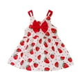 thumbnail image 1 of Mercatoo Toddler Baby Girl Dress Sleeveless Strap Knit Tutu Floral Princess Sundress Kids Summer Beach Casual Dress, 1 of 8