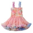 thumbnail image 1 of Mercatoo Toddler Baby Girl Flower Dress Tulle Princess Rainbow Dress First 𝗖ommunion Birthday P𝐚rty Pageant Dresses, 1 of 7