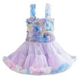thumbnail image 1 of Mercatoo Toddler Baby Girl Flower Dress Tulle Princess Rainbow Dress First 𝗖ommunion Birthday P𝐚rty Pageant Dresses, 1 of 5