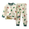 thumbnail image 1 of Mercatoo Toddler Baby Girl Sweatpants Outfit Christmas Print Crewneck Sweatshirts Pants Set Kids Boy Girls Winter Clothes, 1 of 3