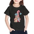 thumbnail image 1 of Mercatoo Toddler Baby Girl's Cartoon Rabbit Tee Outfits Girls Short Sleeve T Shirt Clothes Top for Summer Holiday Outdoor, 1 of 4