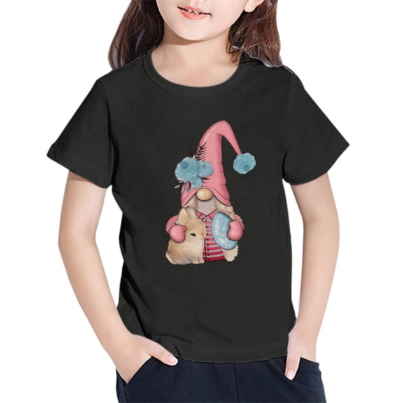 Mercatoo Toddler Baby Girl's Cartoon Rabbit Tee Outfits Girls Short Sleeve T Shirt Clothes Top for Summer Holiday Outdoor