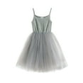 thumbnail image 1 of Mercatoo Toddler Baby Girls Sleeveless Tutu Dress Solid Color Thin Mesh Camisole Dress Summer Princess P𝐚rty Outfits, 1 of 3