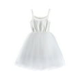 thumbnail image 1 of Mercatoo Toddler Baby Girls Sleeveless Tutu Dress Solid Color Thin Mesh Camisole Dress Summer Princess P𝐚rty Outfits, 1 of 3