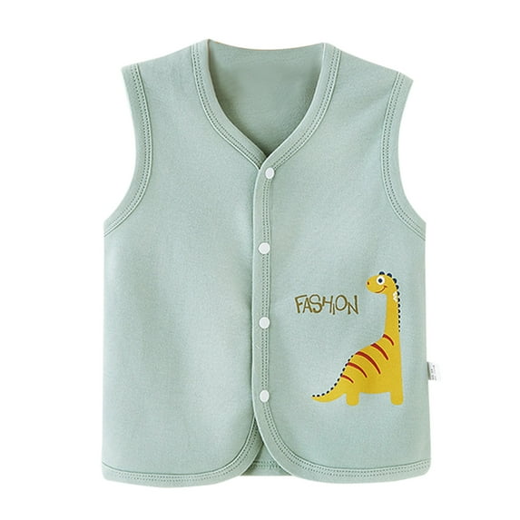 Mercatoo Toddler Baby Girls Winter Sleeveless Coat Fruit Banana Dinosaur Print Warm Vest Jacket Boys Size 8 Jacket