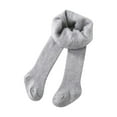 thumbnail image 1 of Mercatoo Toddler Baby Knit Tights Cable Footed Leggings Stockings Boys Girls Warm Fleece Pantyhose Thick Lined Soft Pants, 1 of 8