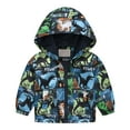 thumbnail image 1 of Mercatoo Toddler Baby Spring Jacket Girls Boys Cute 𝐂artoon Windbreaker Coats Rain Jacket Hooded Zip Light Outerwear, 1 of 8