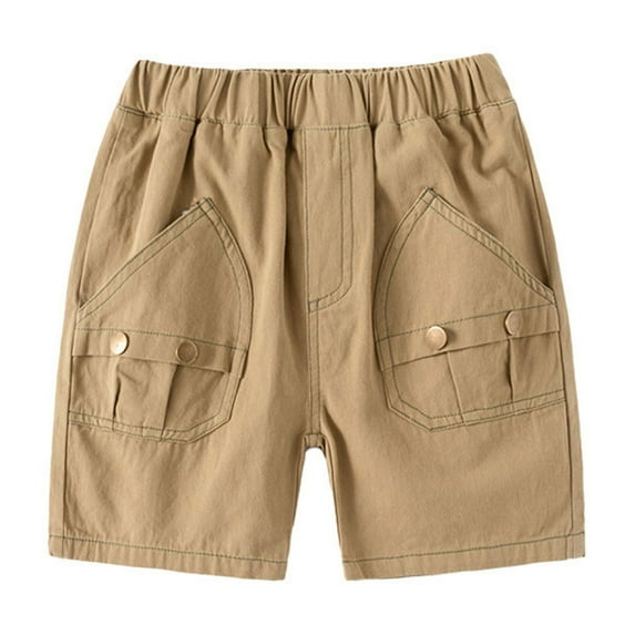 Mercatoo Toddler Baby Stretchy Casual Denim Shorts Summer Solid Color Jean Shorts 1 to 6 Years Boy Classic Cargo Shorts