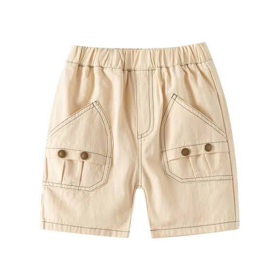 Mercatoo Toddler Baby Stretchy Casual Denim Shorts Summer Solid Color Jean Shorts 1 to 6 Years Boy Classic Cargo Shorts